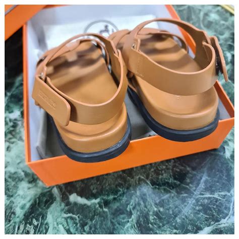 hermes takara|Hermès Takara Leather Sandals .